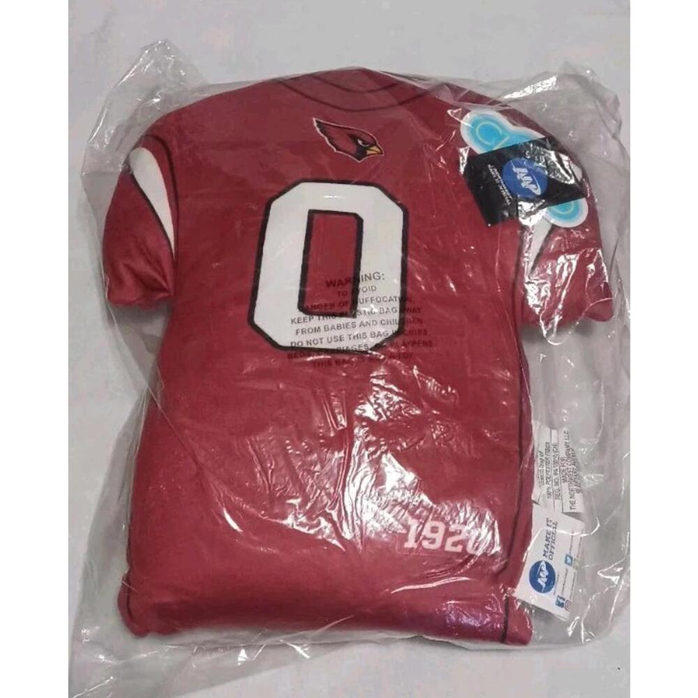 NWT! NFL Arizona Cardinals Jersey Travel Cloud Pillow #0 Northwest Make It...